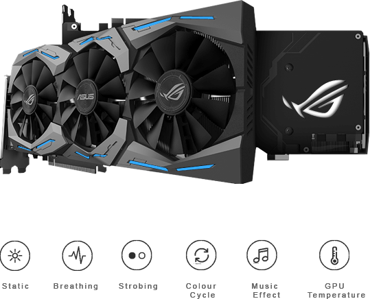 Asus rog strix 1060 6gb подсветка не горит