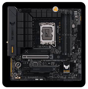 ASUS TUF GAMING B760M-PLUS WiFi DDR4 M-ATX Motherboard LN131621 - TUF ...