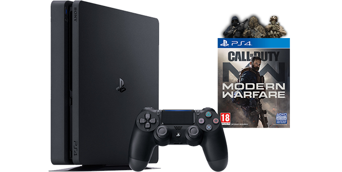 ps4 console with modern warfare