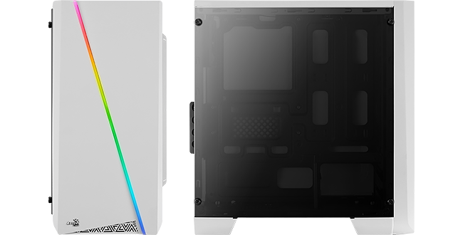 Cylon Mini RGB Flow Mini Tower белый. Корпус AEROCOOL Cylon WG White RGB водяное охлаждение. Minitower AEROCOOL Cylon Mini WG [159099].