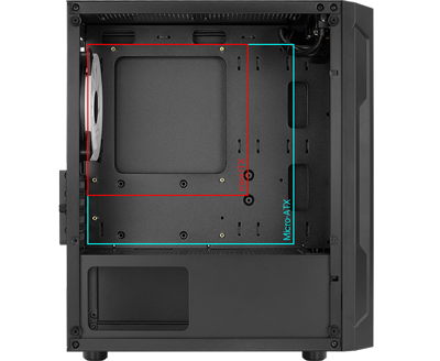 AeroCool Trinity V2 Mini Tower MicroATX Case LN128109 - ACCS