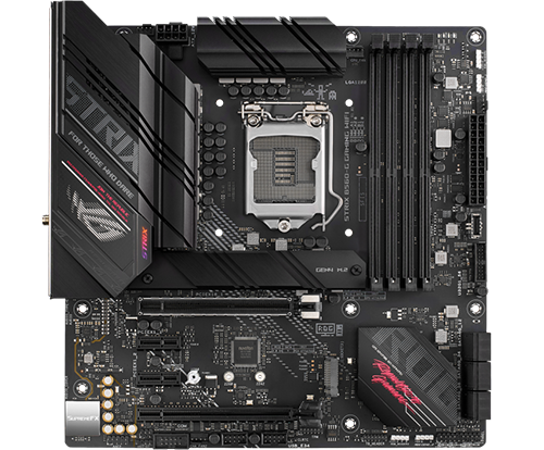 ASUS ROG STRIX B560-G GAMING WIFI Intel B560 PCIe 4.0 mATX Motherboard ...