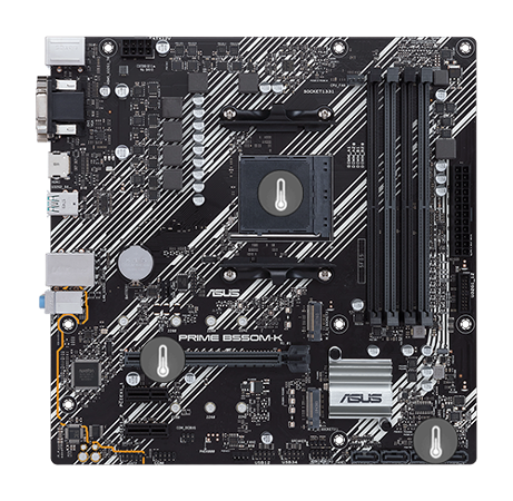 ASUS AMD B550 PRIME B550M-K AM4 DDR4 micro-ATX Motherboard 
