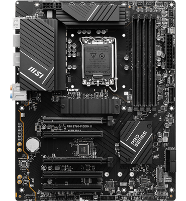 MSI Intel PRO B760-P DDR4 II ATX Motherboard LN139983 | SCAN UK