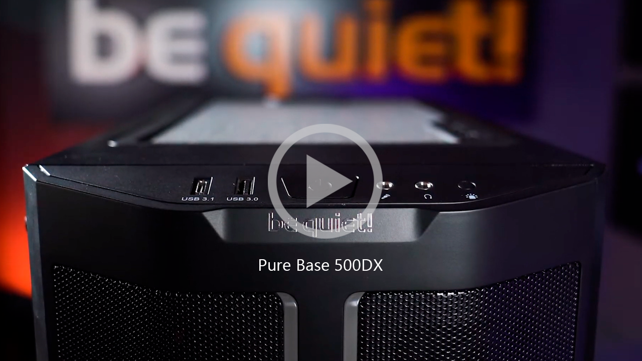 be quiet! Black Pure Base 500DX Windowed ARGB PC Gaming Case