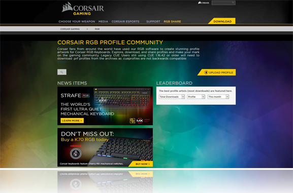 Corsair STRAFE RGB MX Brown Mechanical Gaming Keyboard LN67023 - CH