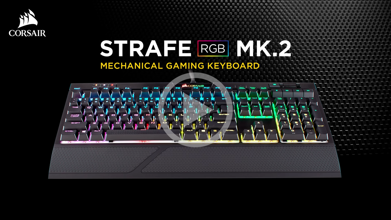 Teclado Gaming Corsair STRAFE RGB MK.2, Cherry MX Silent, USB 2.0