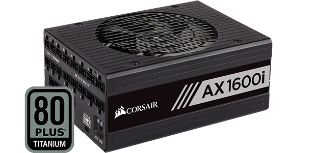 Corsair AX1600i 1600W Titanium Modular Digital ATX PSU ...