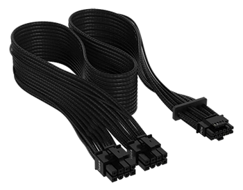 Corsair Premium Black Individually Sleeved 16-Pin PCIe 5.0 PSU Cable ...