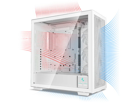 DeepCool MORPHEUS Tempered Glass Full Tower White Gaming Case LN141693 ...