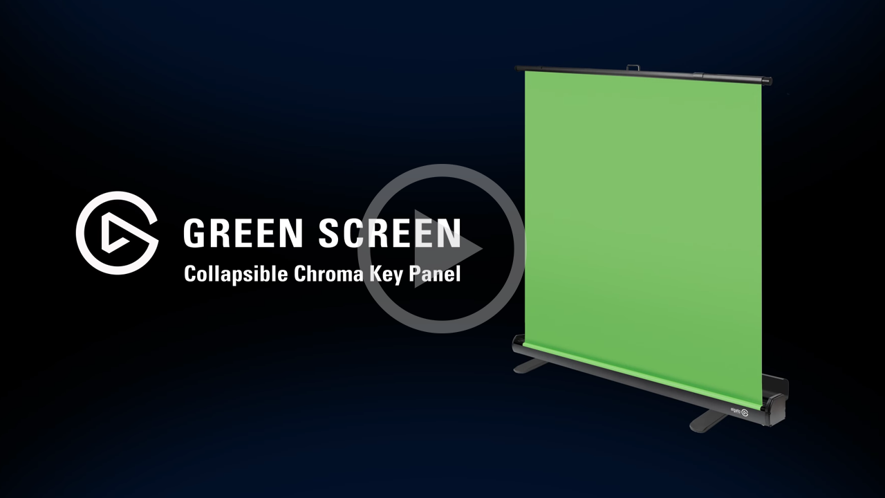 Elgato Pop-Up Chroma Green Screen for Game Streamers LN91327 