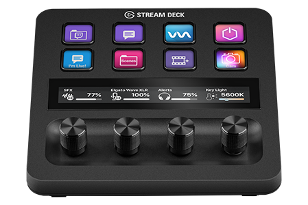 Elgato Stream Deck + White, Audio Mixer, Production Console and Studio  Controller for Content Creators, Streaming, Gaming, with Customizable Touch
