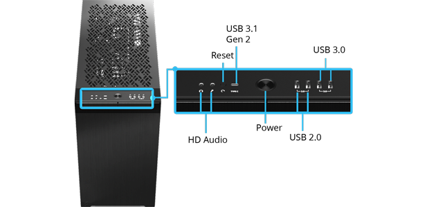 Complete I/O with USB TYPE-C