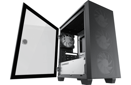 GameMax Aero Mini Black/White Micro ATX ARGB Gaming Case LN117083 ...