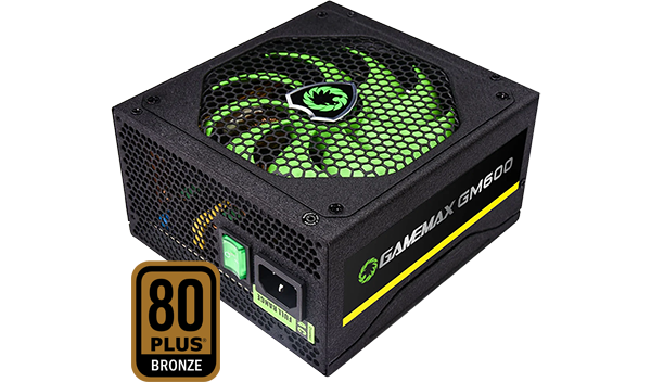 GM600 600W 80 Plus Bronze Modular Power Supply - GameMax UK