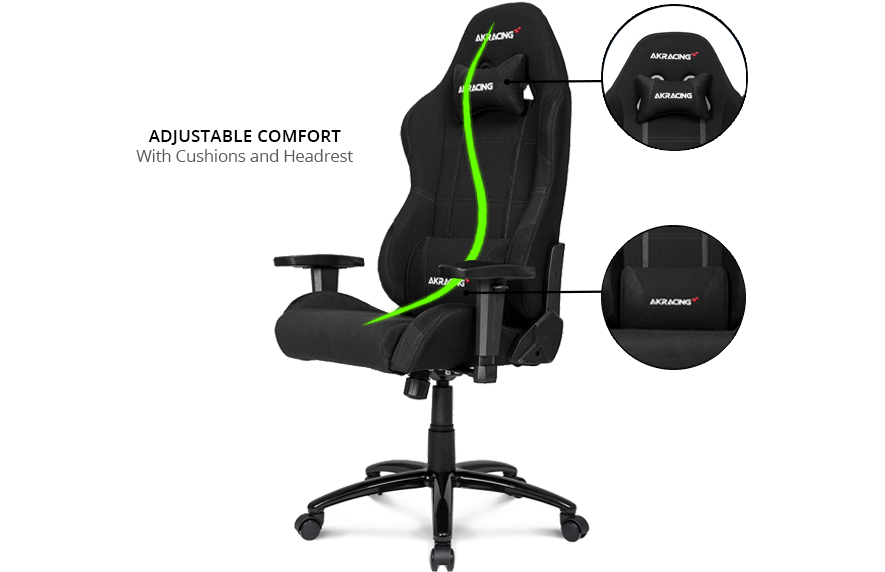 AKRacing Core Series EX WIDE BLACK Gaming Chair LN92341 AK