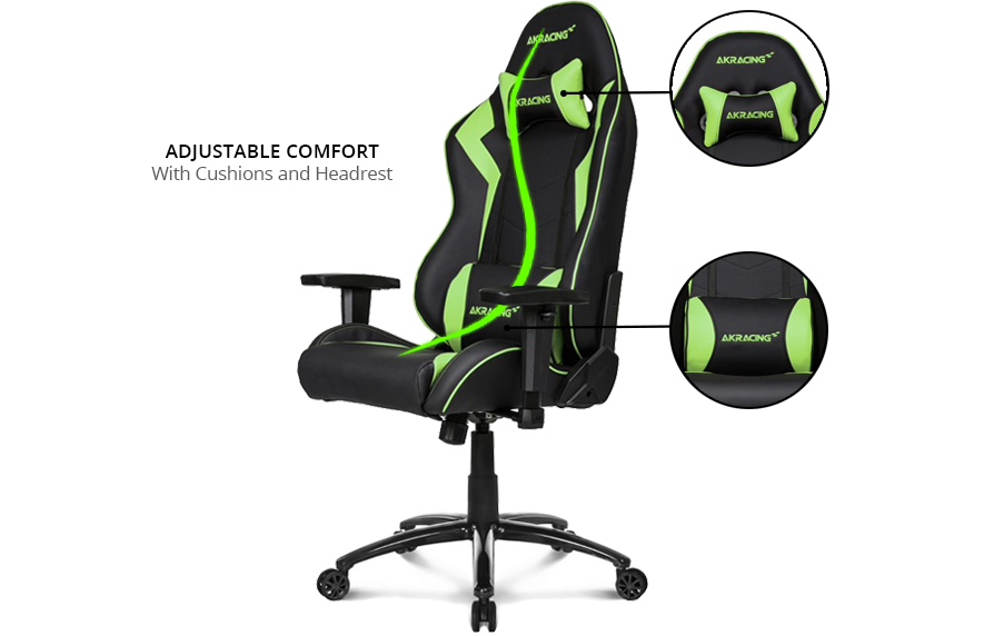 AKRacing Core Series SX BLACK GREEN Gaming Chair LN92347 AK SX