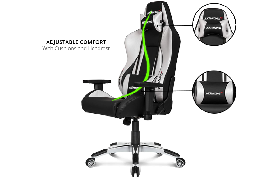 AKRacing Masters Series SILVER Premium Gaming Chair LN92364 AK