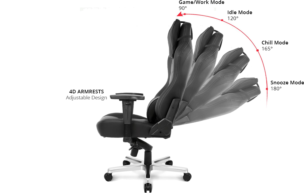 AKRacing Office Series Onyx BLACK Office Chair LN92382 AK ONYX