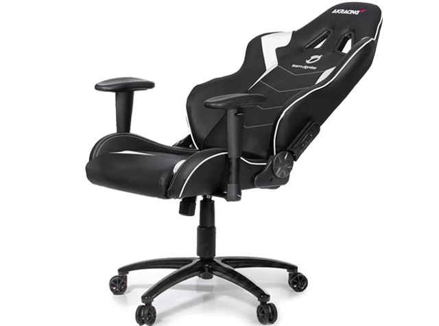 AKRacing Team Dignitas Edition Max Gaming Chair in Black White PU Leather