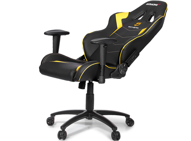 AKRacing Team Dignitas Edition Max Gaming Chair in Black Yellow PU