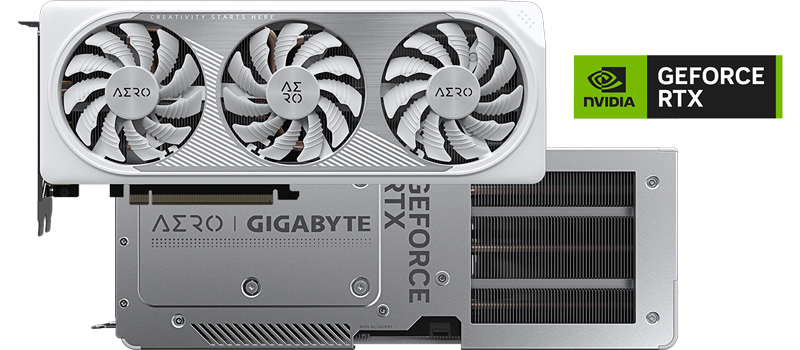 Gigabyte Nvidia GeForce RTX 4060Ti AERO OC 8GB Triple Fan White Graphics  Card