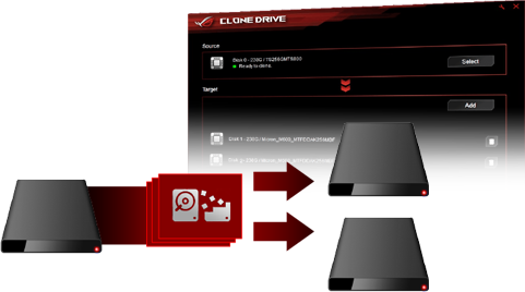 Rog deals clone drive