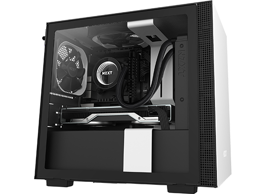 NZXT White H210 Mini ITX Windowed PC Gaming Case LN98800 - CA-H210B-W1 ...