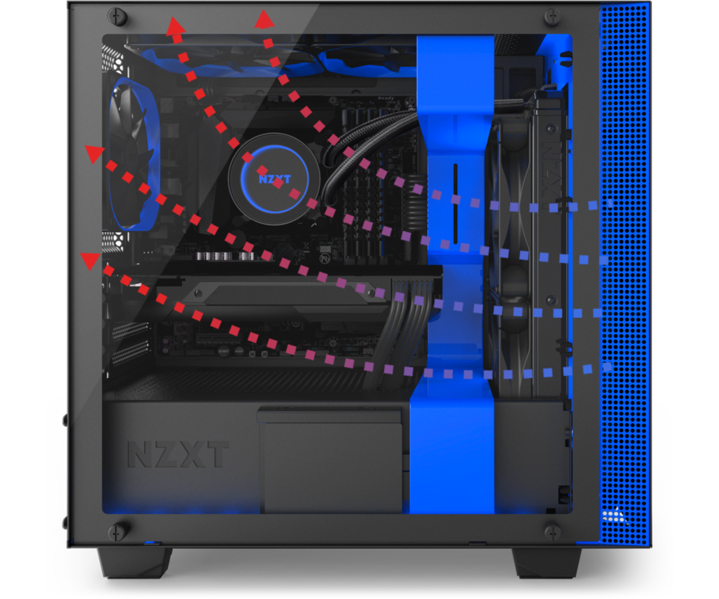 Показать корпус. NZXT H 400i Blue. NZXT h210 Blue. Корпус NZXT Mesh. NZXT h210 Water Cooling.