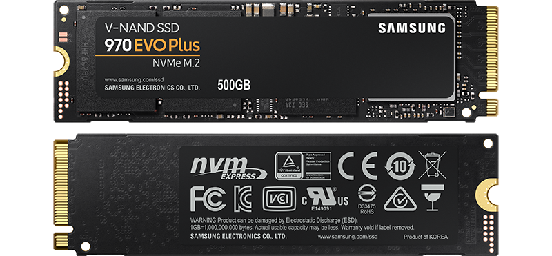 Samsung 970 EVO PLUS 500GB M.2 NVMe PCIe Performance SSD/Solid Drive LN95872 - MZ-V7S500BW | UK