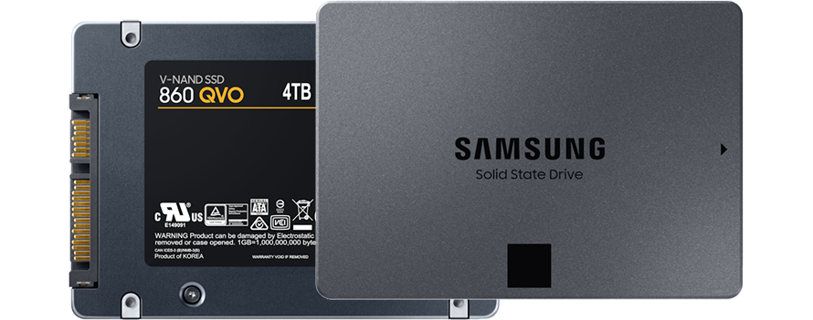 Samsung 860 QVO 4TB 2.5” SATA SSD/Solid 