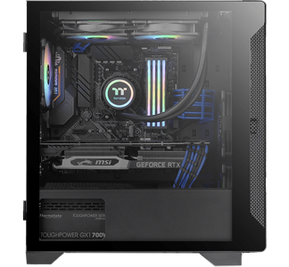 Thermaltake S100 TG Tempered Glass Micro-ATX Case Black LN106946 - CA ...