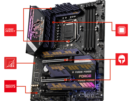 MSI MPG Intel Z590 GAMING FORCE ATX Motherboard LN113992 - MPG Z590 ...