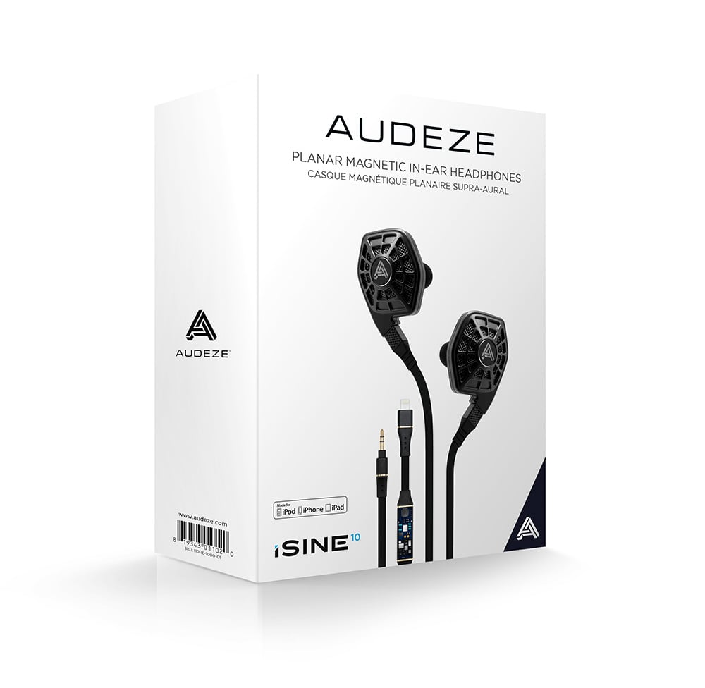 Audeze - iSINE 10 Planar Magnetic In-Ear Headphones LN123665 - 110