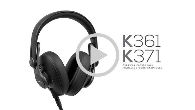 K361  Over-ear, closed-back, foldable studio headphones