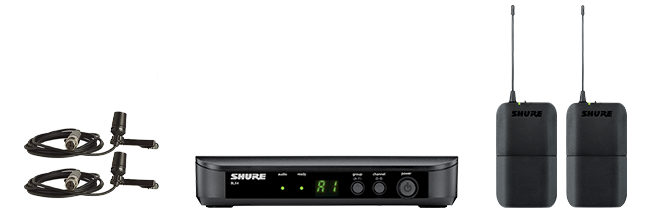 Shure BLX CVL Dual Wireless Lavalier System LN103845 BLX188UK