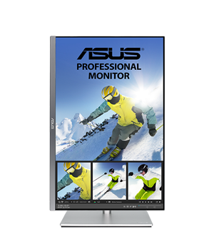 example of pivot adjustments on the asus proart pa24ac monitorr