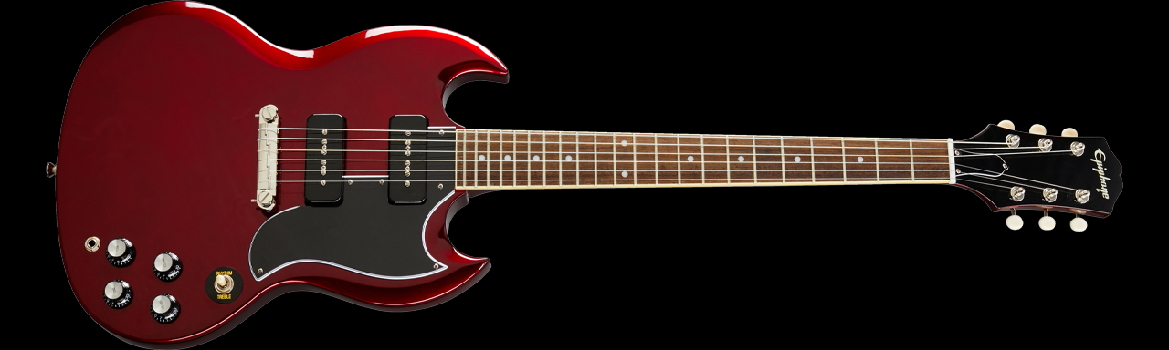 Epiphone SG Special P 90 Sparkling Burgundy LN144214 EISPSBUNH1 SCAN UK