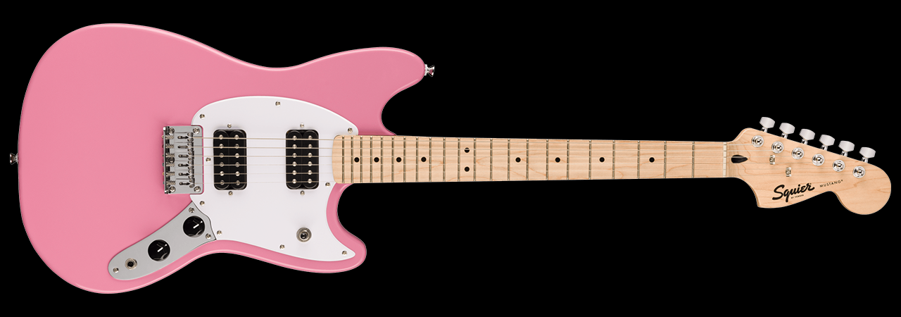 Fender Squier Sonic Mustang HH Electric Guitar Flash Pink - 0373702555