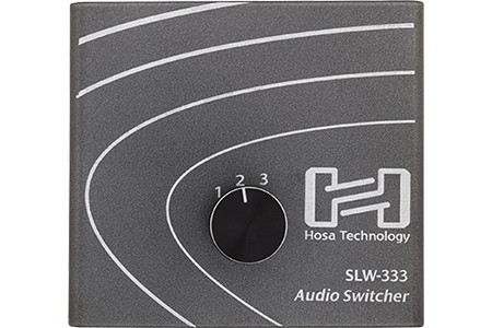 Hosa SLW-333 Monitor Audio Switcher for powered Studio Monitors