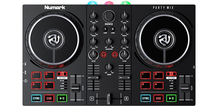 Numark Party Mix II DJ Controller with Built-In Light Show 