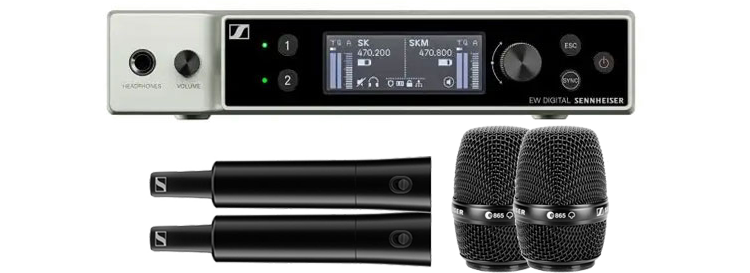 Sennheiser EW DX E865 Dual Handheld Set S1 10 LN132901 509307