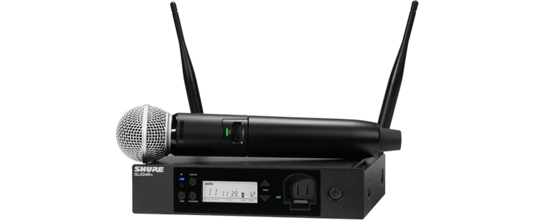 Shure GLXD24R UK SM58 Z4 Digital Wireless Rack System With SM58