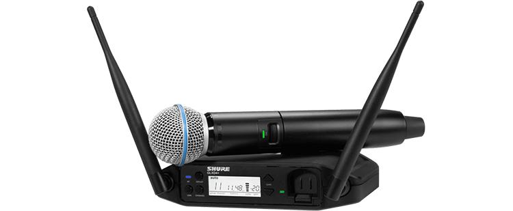 Shure GLXD24 UK B58 Z4 Digital Wireless Handheld System with