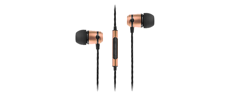 SoundMAGIC E50C In Ear Isolating Earphones with Mic Black and Gold ...