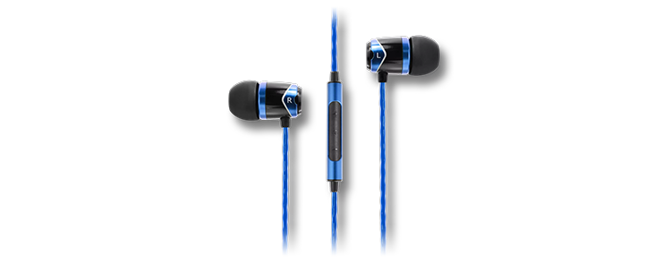 SoundMAGIC E10C In Ear Earphones with Mic Black and Blue LN149109 ...