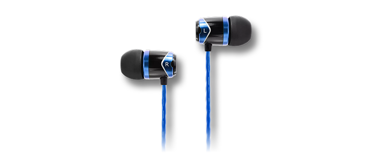 SoundMAGIC E10 In Ear Isolating Earphones Black & Blue LN149113 ...