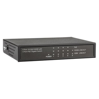 Eten 5 Port PoE Mini Gigabit PoE Switch (Power Over Ethernet) 70w ...