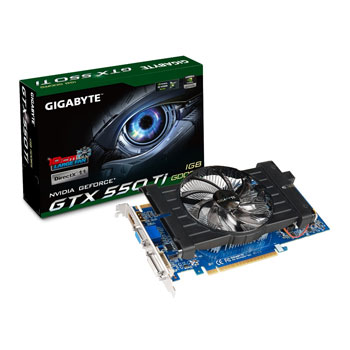 Gigabyte GV-N550D5-1GI GTX550Ti NVIDIA Graphics Card - 1GB LN45786 ...