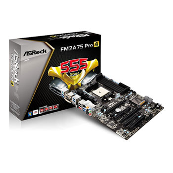 ASRock FM2A75 PRO4 AMD A75 FCH Socket FM2 Motherboard LN48848 | SCAN UK